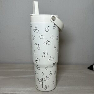 Hydrapeak Artisan Black Cherry Outline 32 Oz Nomad Stainless Steel Tumbler